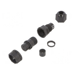 Mufă Circulară Mamă 2 Pin IP67 5A Drept | Electronic-mag.ro | Componente Electronice