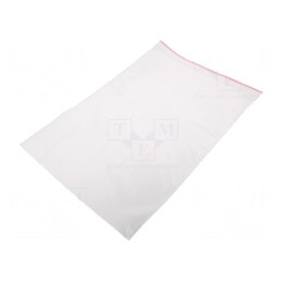 Pungă cu fermoar 350x250mm polietilenă | Electronic-mag.ro | Componente Electronice
