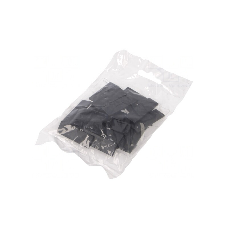 Obturator Negru pentru Profile LED, 20 Buc ABS BACK10 | Electronic-mag.ro | Componente Electronice