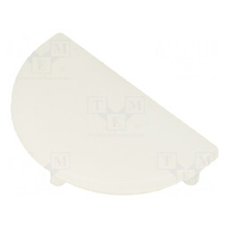 Obturator Lăptos pentru Profile LED, 20 Buc Plexiglass PMMA | Electronic-mag.ro | Componente Electronice