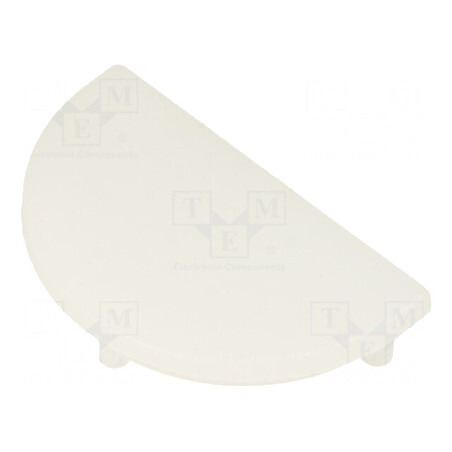 Obturator Lăptos pentru Profile LED, 20 Buc Plexiglass PMMA | Electronic-mag.ro | Componente Electronice