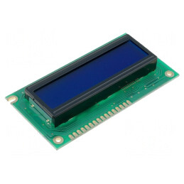 Afișaj LCD Alfanumeric 16x2 cu LED Albastru | Electronic-mag.ro | Componente Electronice