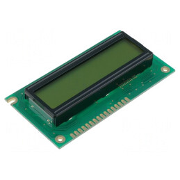 Afişaj LCD Alfanumeric 16x2 Galben-Verde LED | Electronic-mag.ro | Componente Electronice