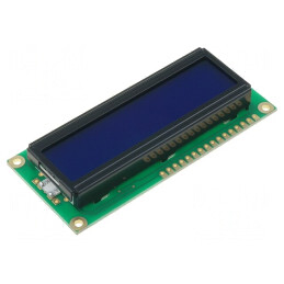 LCD Alfanumeric 16x2 STN Negativ LED Albastru | Electronic-mag.ro | Componente Electronice