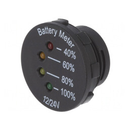 Voltmetru Digital Panou LED Negru 7-33V | Electronic-mag.ro | Componente Electronice
