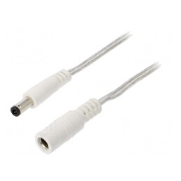 Cablu Alimentare DC 5m 2x0,5mm2 5,5/2,5