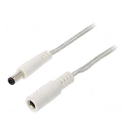 Cablu Alimentare DC 5m 2x0,5mm2 5,5/2,5 | Electronic-mag.ro | Componente Electronice