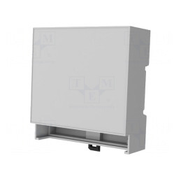 Carcasă pentru șină DIN gri 90x87.7x32mm | Electronic-mag.ro | Componente Electronice