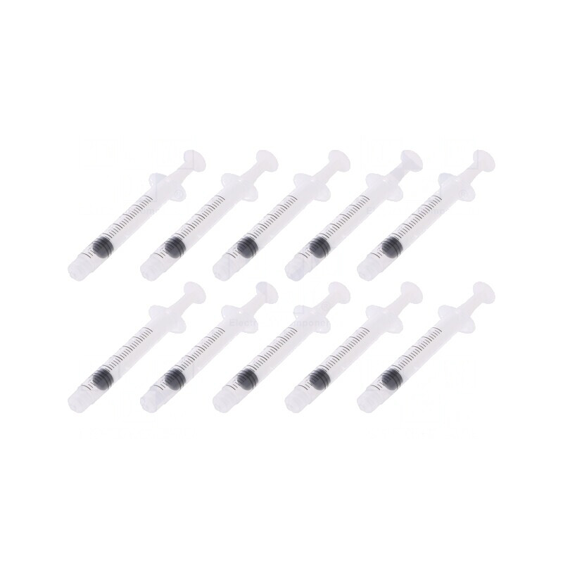 Seringă Luer Lock 3ml 10buc Polipropilenă Transparentă | Electronic-mag.ro | Componente Electronice