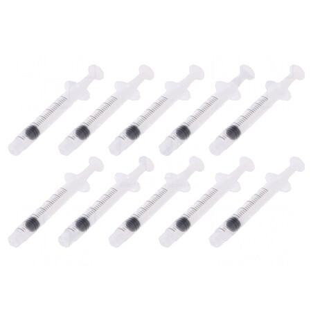 Seringă Luer Lock 3ml 10buc Polipropilenă Transparentă | Electronic-mag.ro | Componente Electronice