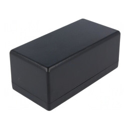 Carcasă universală ABS neagră 66x131x55mm | Electronic-mag.ro | Componente Electronice