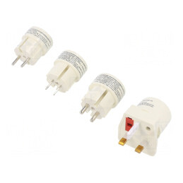 Adaptor Conexiune 2P Albă PIN 2 | Electronic-mag.ro | Componente Electronice