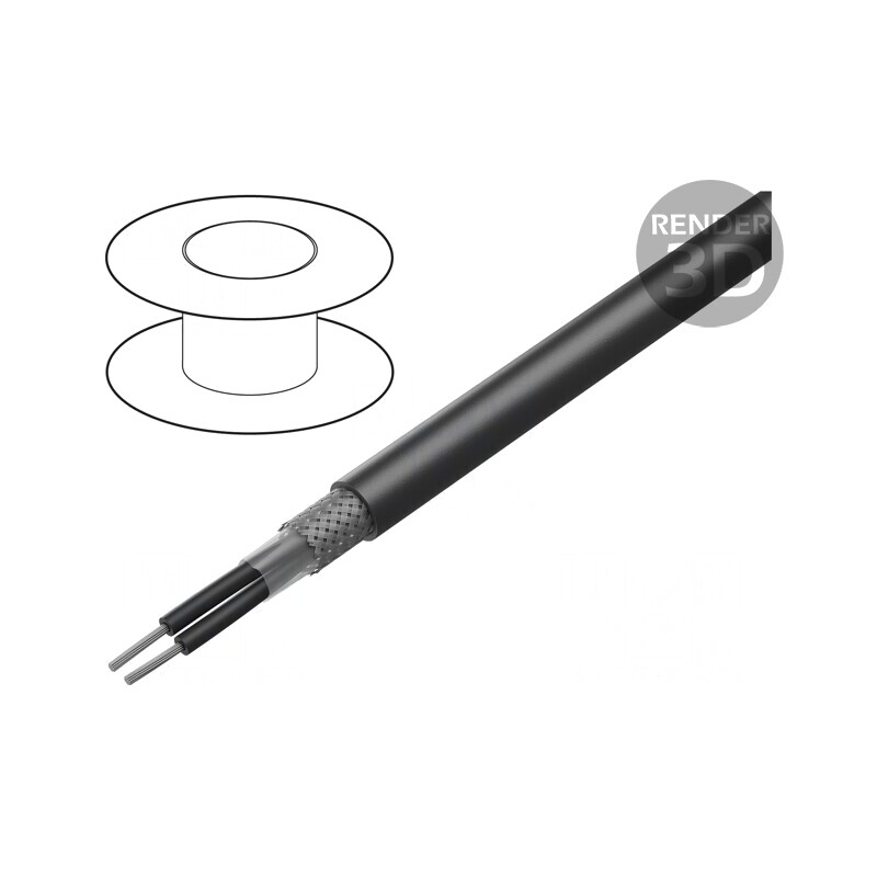 Cablu Electric Negru 2x1mm2 HELUTHERM® 145 MULTI | Electronic-mag.ro | Componente Electronice