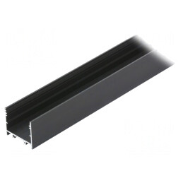 Profil aluminiu negru pentru module LED 1m VARIO30-02 | Electronic-mag.ro | Componente Electronice