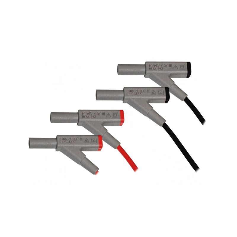 Cabluri de măsurare 16A 0,95m 2buc. | Electronic-mag.ro | Componente Electronice