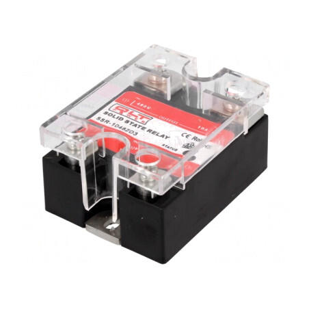 Releu Semiconductor 10A 1-fazat 4-32VDC 44-440VAC | Electronic-mag.ro | Componente Electronice