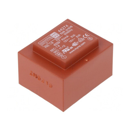 Transformator încapsulat 10VA 230V 15V PCB | Electronic-mag.ro | Componente Electronice