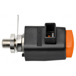 Clemă portocalie laborator 300V 16A nichel | Electronic-mag.ro | Componente Electronice
