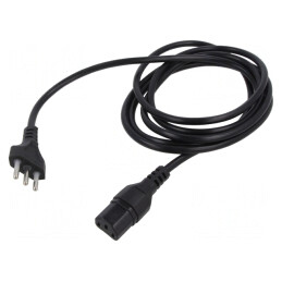 Cablu Alimentare 3x0,75mm2 IEC C13 PVC 2,5m | Electronic-mag.ro | Componente Electronice