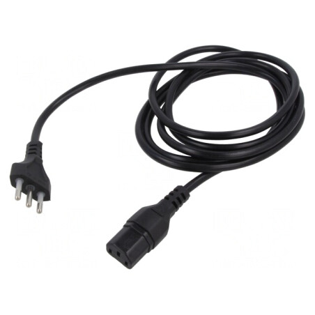 Cablu Alimentare 3x0,75mm2 IEC C13 PVC 2,5m | Electronic-mag.ro | Componente Electronice