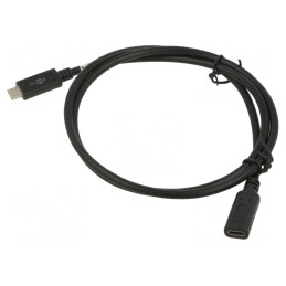 Cablu USB 3.2 USB-C la USB-C 1m Negru | Electronic-mag.ro | Componente Electronice