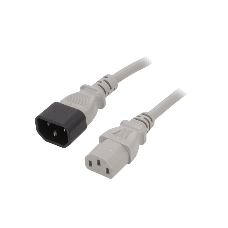 Cablu Prelungitor IEC C13 C14 5m Gri 10A 250V | Electronic-mag.ro | Componente Electronice Cablu Prelungitor IEC C13 C14 5m Gri 10A 250V | Electronic-mag.ro | Componente Electronice