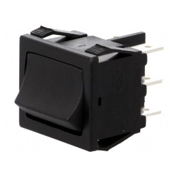 Comutator Rocker DP3T ON-OFF-ON 10A Negru | Electronic-mag.ro | Componente Electronice