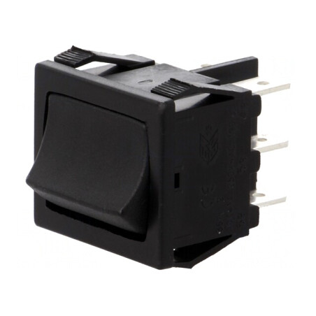 Comutator Rocker DP3T ON-OFF-ON 10A Negru | Electronic-mag.ro | Componente Electronice