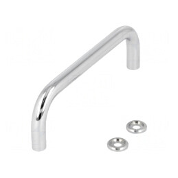 Manetă oțel cromat 43mm șurub M5 Ø10mm | Electronic-mag.ro | Componente Electronice