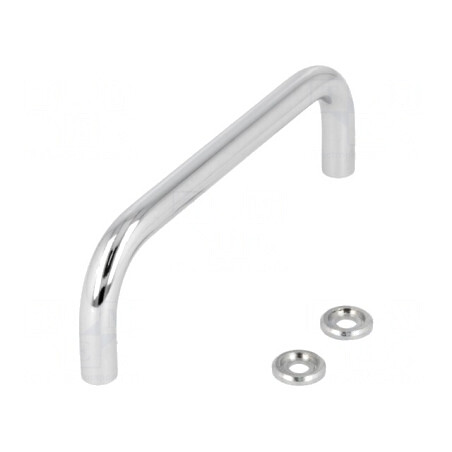 Manetă oțel cromat 43mm șurub M5 Ø10mm | Electronic-mag.ro | Componente Electronice