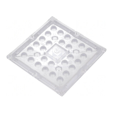 Lentilă LED pătrată transparentă PMMA 9,5mm | Electronic-mag.ro | Componente Electronice