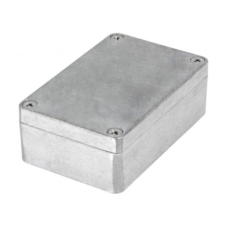 Carcasă Universală Aluminiu Natural 64x98x34 mm | Electronic-mag.ro | Componente Electronice