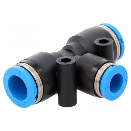 Racord Push-In T Ramificație 0.95-6bar PBT | Electronic-mag.ro | Componente Electronice