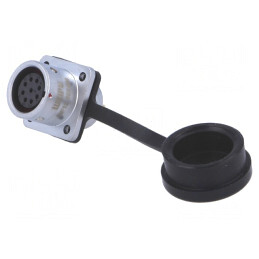 Soclu SF12 mamă 9 PIN IP67 3A 125V 0,75mm2 | Electronic-mag.ro | Componente Electronice