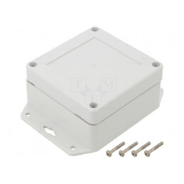 Carcasă Universală ABS Gri Deschis 90x90x45mm | Electronic-mag.ro | Componente Electronice
