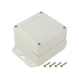 Carcasă universală ABS gri deschis 90x90x60mm | Electronic-mag.ro | Componente Electronice