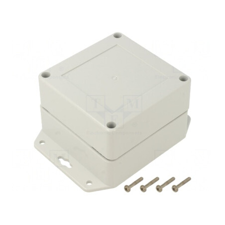 Carcasă universală ABS gri deschis 90x90x60mm | Electronic-mag.ro | Componente Electronice