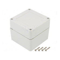 Carcasă Universală 90x90x75mm cu Bucşă din Alamă | Electronic-mag.ro | Componente Electronice