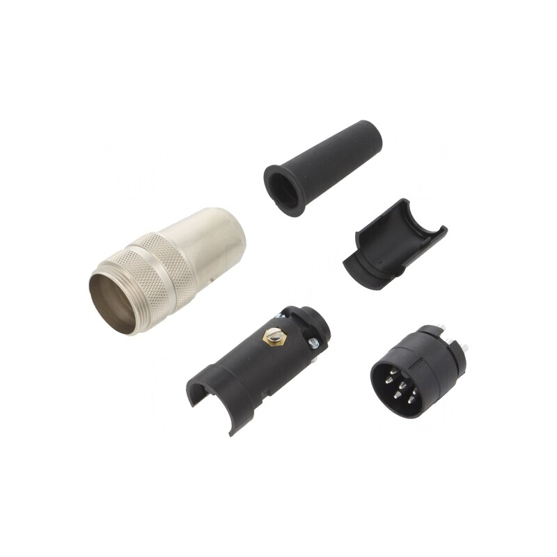 Conector M16 mufă tată 6 pini argintat IP40 5A | Electronic-mag.ro | Componente Electronice Conector M16 mufă tată 6 pini argintat IP40 5A | Electronic-mag.ro | Componente Electronice