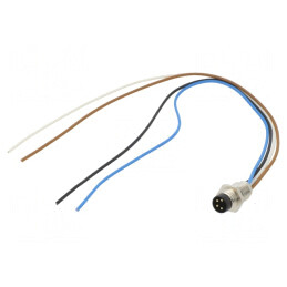 Conector M8 Tată 4 PIN Aurit IP67 | Electronic-mag.ro | Componente Electronice