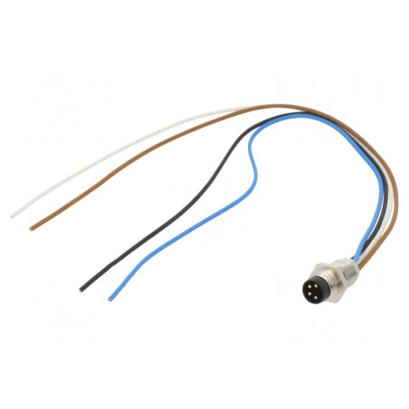 Conector M8 Tată 4 PIN Aurit IP67 | Electronic-mag.ro | Componente Electronice