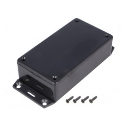Carcasă universală 62x112x32mm ABS neagră | Electronic-mag.ro | Componente Electronice