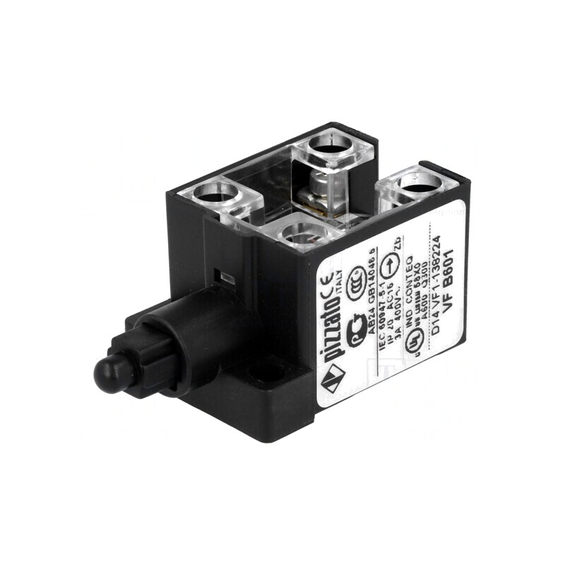 Limitator Cursă Ax Plastic NO NC 10A 400VAC IP20 | Electronic-mag.ro | Componente Electronice