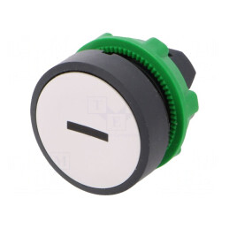 Comutator Alb 22mm cu Acționare prin Apăsare | Electronic-mag.ro | Componente Electronice
