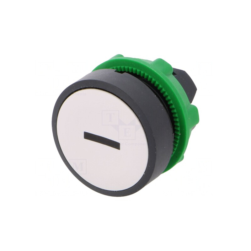 Comutator Alb 22mm cu Acționare prin Apăsare | Electronic-mag.ro | Componente Electronice