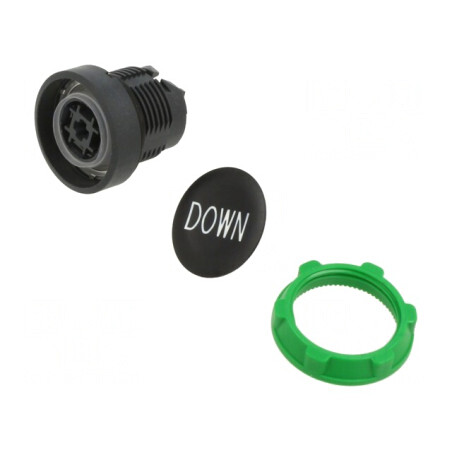 Comutator Acționare Prin Apăsare 22mm Negru | Electronic-mag.ro | Componente Electronice