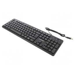 Tastatură USB Neagră cu Cablu 1.4m US Layout | Electronic-mag.ro | Componente Electronice
