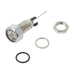Lampă LED Plată Albastră Ø8mm pentru PCB | Electronic-mag.ro | Componente Electronice