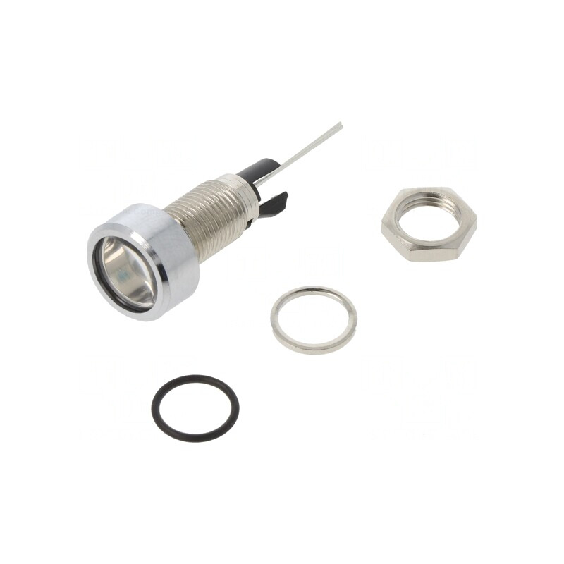 Lampă LED Plată Albastră Ø8mm pentru PCB | Electronic-mag.ro | Componente Electronice