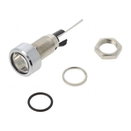 Lampă LED Plată Albastră Ø8mm pentru PCB | Electronic-mag.ro | Componente Electronice